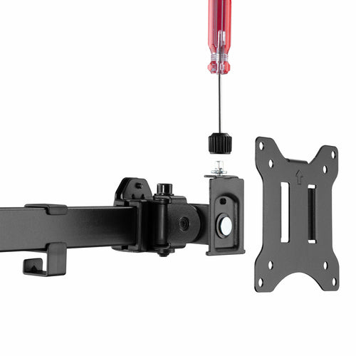 32 Inch Rocstor Steel Monitor Mount Grommet Clamp Black 9kg Capacity
