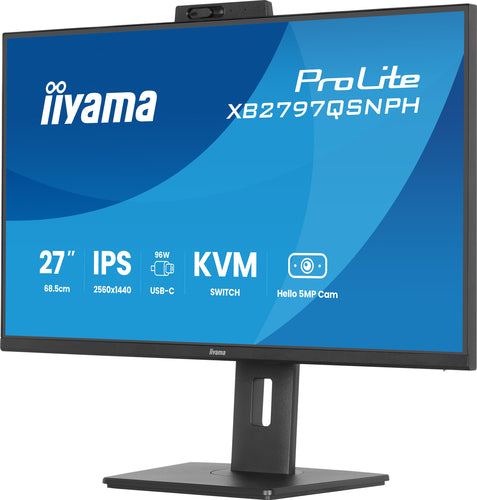 iiyama ProLite XB2797QSNPH-B1 27IN IPS LCD 4MS 2560X1440 350CD/M2 HDMI/DP/USB 2 computer monitor
