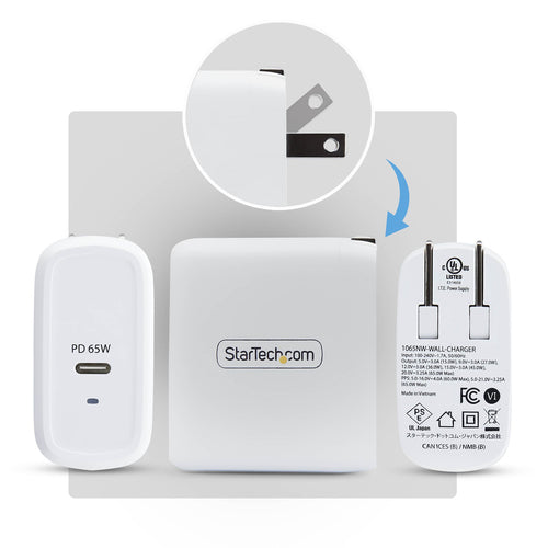 StarTech.com 1065NW-WALL-CHARGER mobile device charger