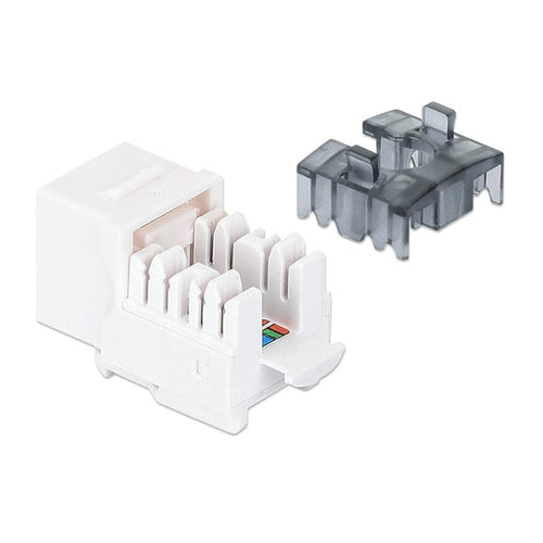 RJ-45 Keystone Modul Intellinet Flach Weiß LSA Buchse