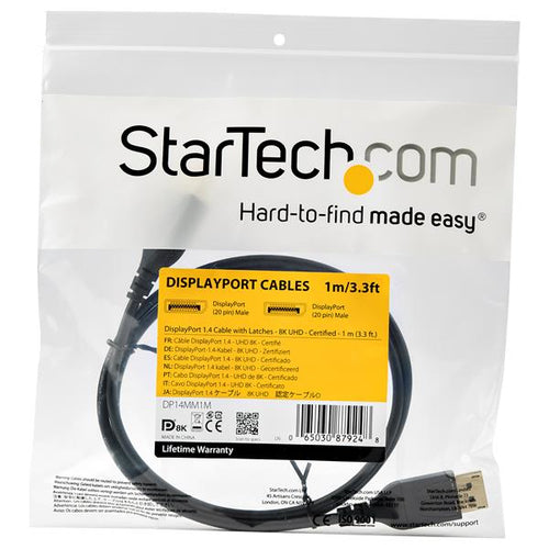 StarTech.com DP14MM1M DisplayPort cable
