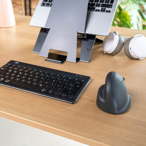 Ergonomische Vertikalmaus R-Go HE Basic Bluetooth 1750 DPI Grau
