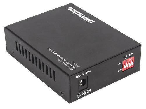 Gigabit PoE+ Medienkonverter 1000Base-T RJ45 auf SFP Port 1000 Mbit/s