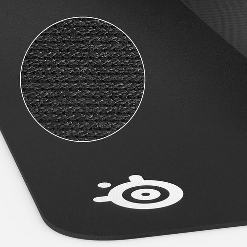 Gaming Mouse Pad Steelseries QcK Monochromatic Black Non-Slip Rubber Silicone