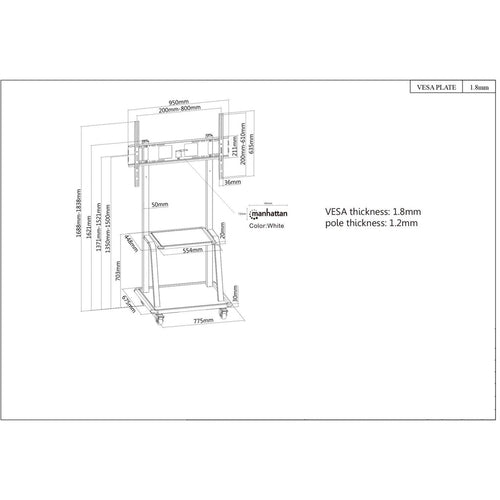 Manhattan 461665 monitor mount / stand