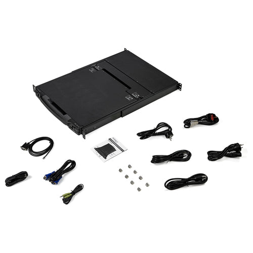 17 Zoll Dual Rail KVM-Konsole 1080p HDMI VGA Rackmount USB