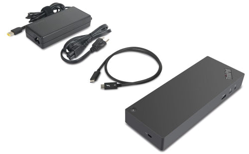 Lenovo 40AN0135US Thunderbolt 3 Dock - 4K Ultra HD Schwarz/Rot