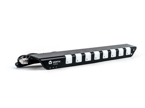Vertiv AFP0008 KVM Switch – Ethernet LAN, Schwarz & Weiß