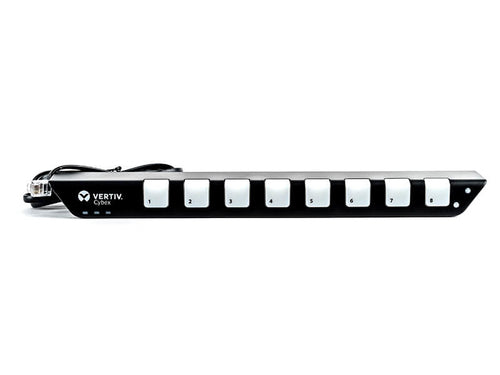 Vertiv AFP0008 KVM Switch – Ethernet LAN, Schwarz & Weiß