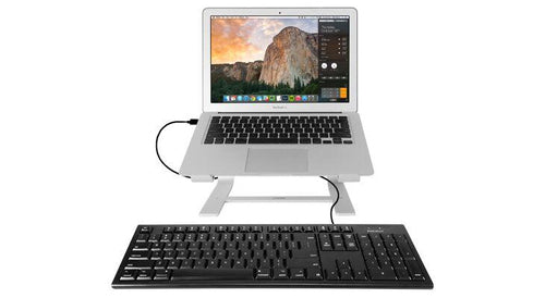 Full-Size Wired USB Keyboard Macally QKEYB Black