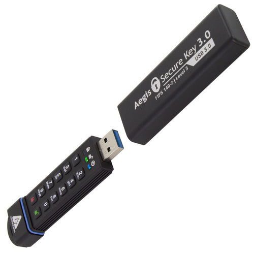 480GB Apricorn Aegis Secure Key 3.0 USB-Stick 195MB/s