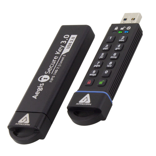480GB Apricorn Aegis Secure Key 3.0 USB-Stick 195MB/s