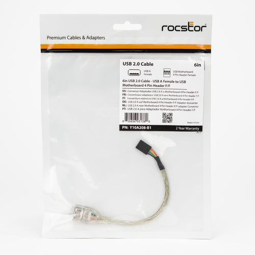 Rocstor Y10A208-B1 USB cable