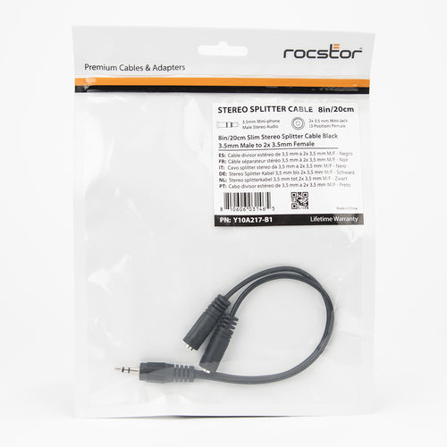 Rocstor Y10A217-B1 audio splitter