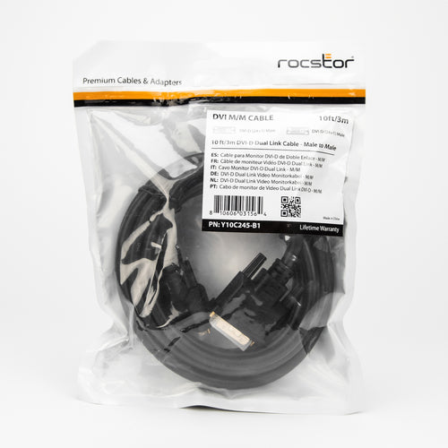 Rocstor Y10C245-B1 DVI cable