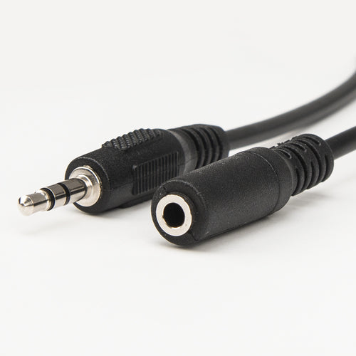 3,5mm Audio-Verlängerungskabel Stecker auf Buchse 1,8m Schwarz Rocstor