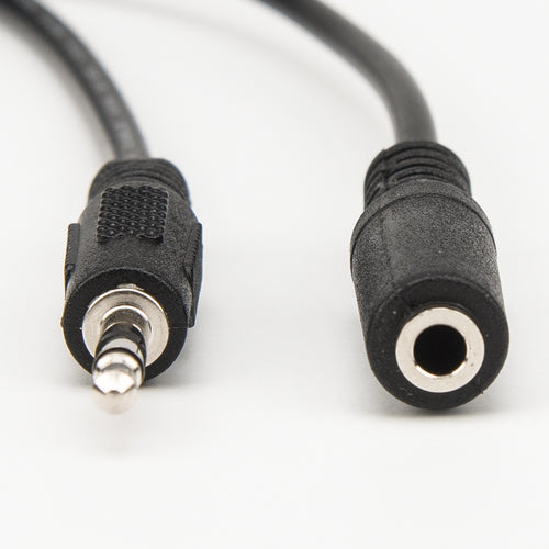 3,5mm Audio-Verlängerungskabel Stecker auf Buchse 1,8m Schwarz Rocstor