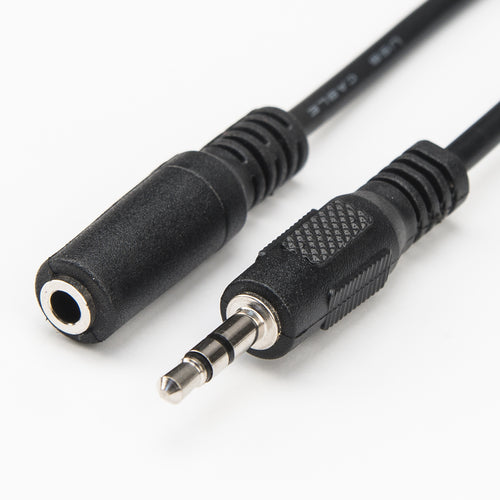 3,5mm Audio-Verlängerungskabel Stecker auf Buchse 1,8m Schwarz Rocstor