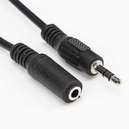 3,5mm Audio-Verlängerungskabel Stecker auf Buchse 1,8m Schwarz Rocstor