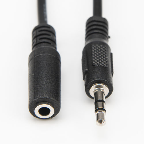 3,5mm Audio-Verlängerungskabel Stecker auf Buchse 1,8m Schwarz Rocstor