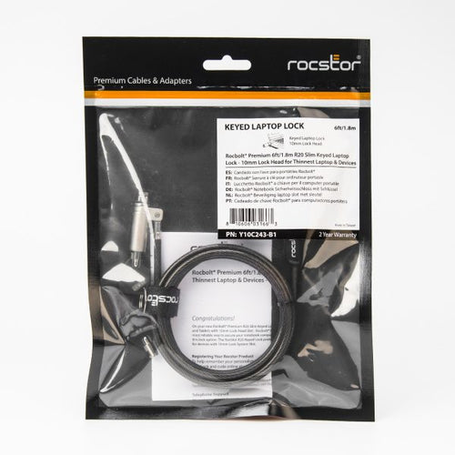 Rocstor Rocbolt R20 cable lock