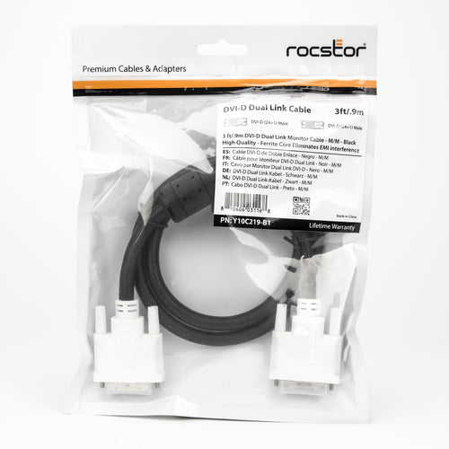 Rocstor Y10C219-B1 DVI cable
