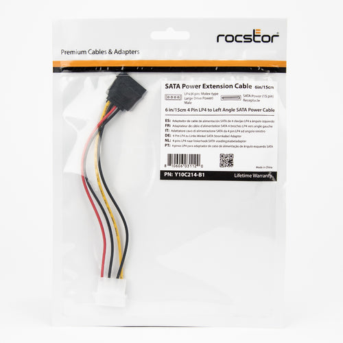 Rocstor Y10C214-B1 SATA cable
