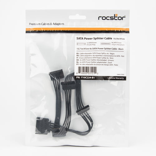 Rocstor Y10C224-B1 SATA cable