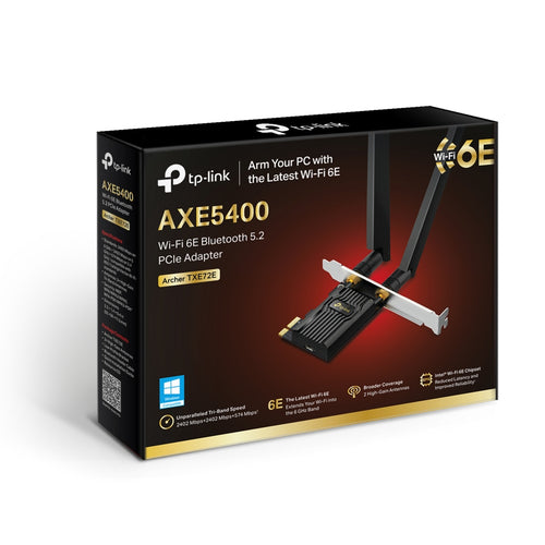 TP-Link Archer TXE72E Wi-Fi 6E Bluetooth 5.3 PCIe Adapter 2402Mbit/s Internal Wired