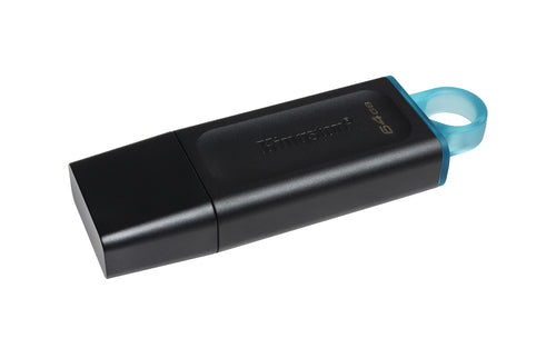 64GB Kingston DataTraveler Exodia USB 3.2 Flash-Laufwerk Schwarz Türkis
