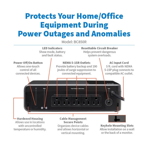 Eaton BC850R uninterruptible power supply (UPS)