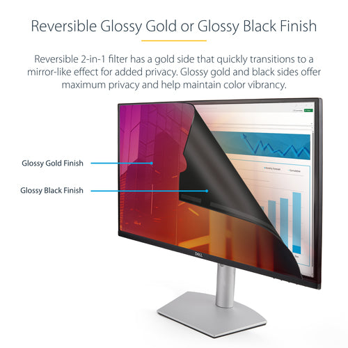 Privacy Screen StarTech 27-Inch Reversible Filter Glossy 16:9