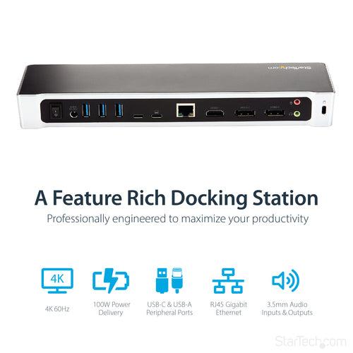 StarTech.com DK30CH2DEP laptop dock/port replicator