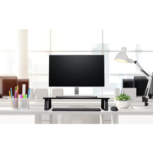 Freestanding Monitor Stand for 32 Inch Displays 20kg Capacity Black