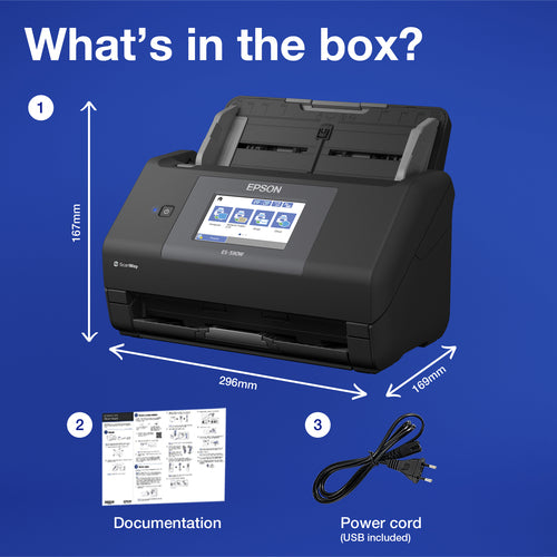 Epson WorkForce ES-590W A4 Scanner 45ppm TC