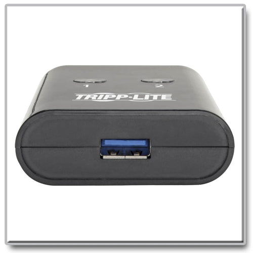 Tripp Lite USB 3.2 Gen 1 Umschalter zum Teilen von Peripheriegeräten mit 2 Anschlüssen