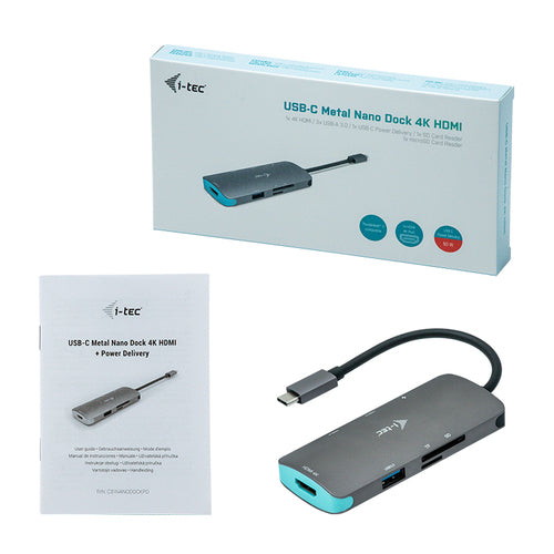 i-tec Metal C31NANODOCKPD laptop dock/port replicator