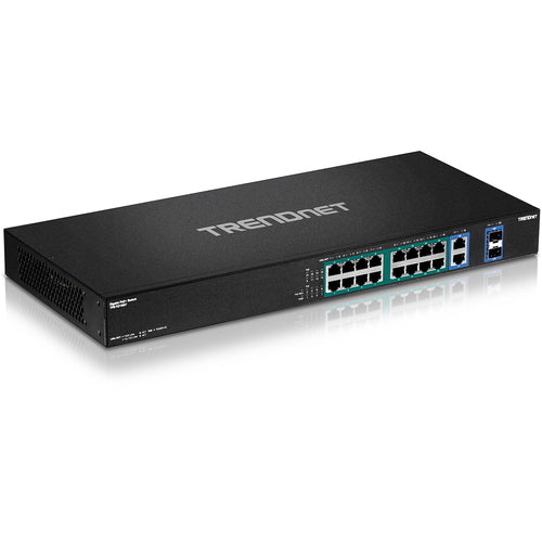 Gigabit-Ethernet-Switch Unmanaged 10/100/1000 MBit/s PoE 1HE Rackmontage
