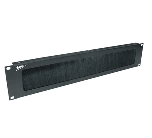 Middle Atlantic Products BR2 Bürstenblende – Stahl, Schwarz – Rack-Zubehör