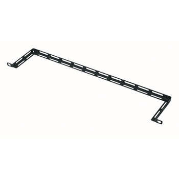 Kabelabfangschiene Stahl Rack Zubehör Schwarz 10 Stk