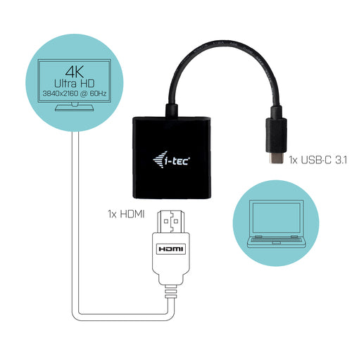 i-tec C31HDMI60HZP video cable adapter