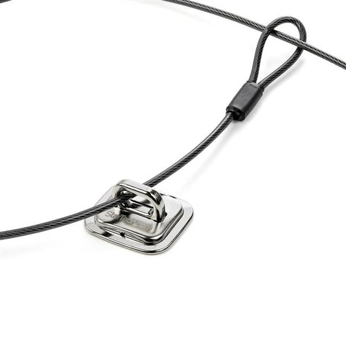 StarTech LTANCHOR Laptop-Kabelschloss-Anker – Zinklegierung, Silber, sicheres Zubehör