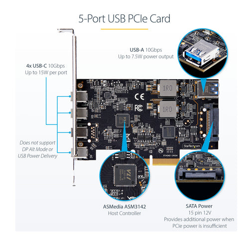 StarTech.com PS4C3IA3-USB-C-CARD interface cards/adapter