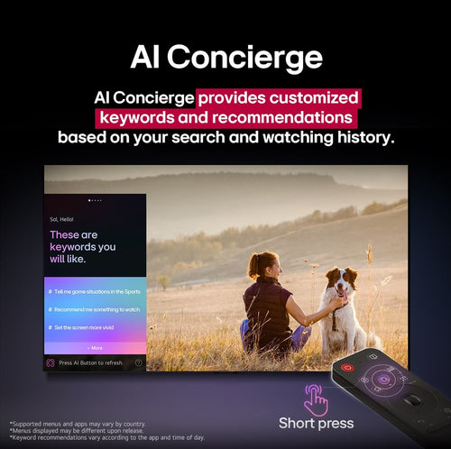 LG 65QNED82AUA 65" QNED Smart TV - 4K Ultra HD, Wi-Fi Connectivity, Black