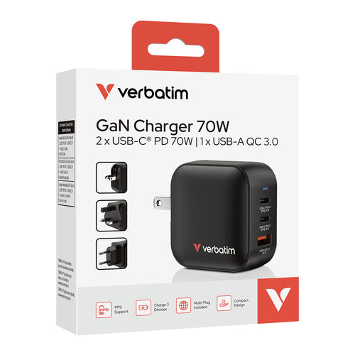Verbatim Mini GaN Charger 70W