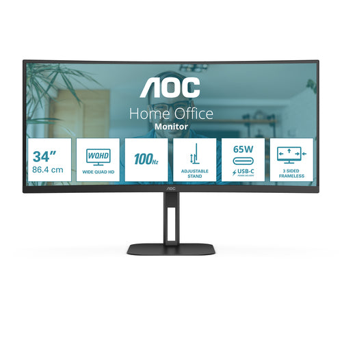 AOC V5 CU34V5C/BK computer monitor