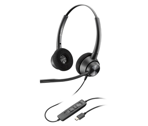 Kabelgebundenes Stereo-USB-C-Headset HP Poly EncorePro 320 für Anrufe und Musik