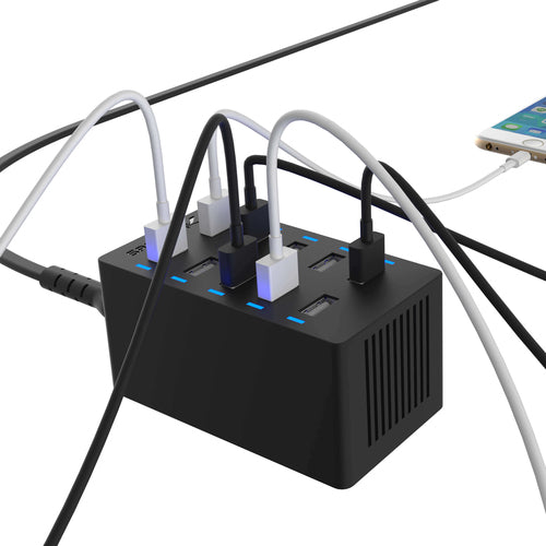 Sabrent AX-TPCS Indoor AC Charger 12A Black Portable Power Adapter