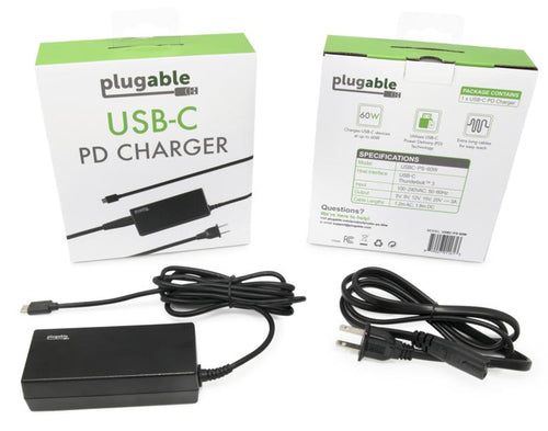 Plugable Technologies USBC-PS-60W power adapter/inverter