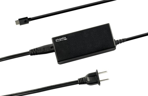 Plugable Technologies USBC-PS-60W 60W USB-C Power Adapter - Compact Black Charger